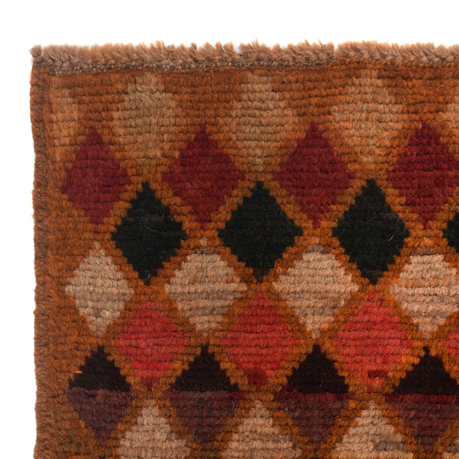 Baluchi Rug Handmade Orange Geometric 4x6 ft