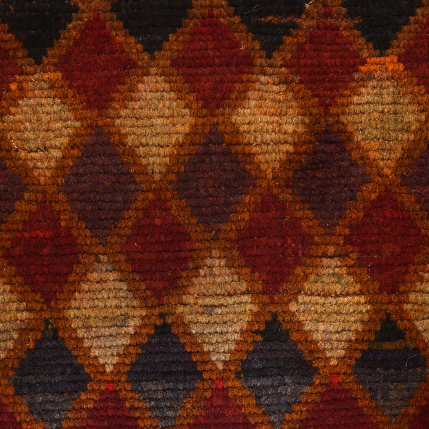 Baluchi Rug Handmade Orange Geometric 4x6 ft