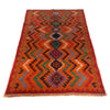 Baluchi Rug Handmade Orange Geometric 4x6 ft