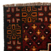 Baluchi Rug Handmade Deep Red Geometric 4x6 ft