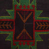 Baluchi Rug Handmade Black Geometric 4x6 ft