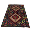 Baluchi Rug Handmade Deep Blue Geometric 4x6 ft