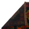 Baluchi Rug Handmade Black Geometric 4x6 ft