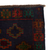 Baluchi Rug Handmade Dark Blue Geometric 4x6 ft