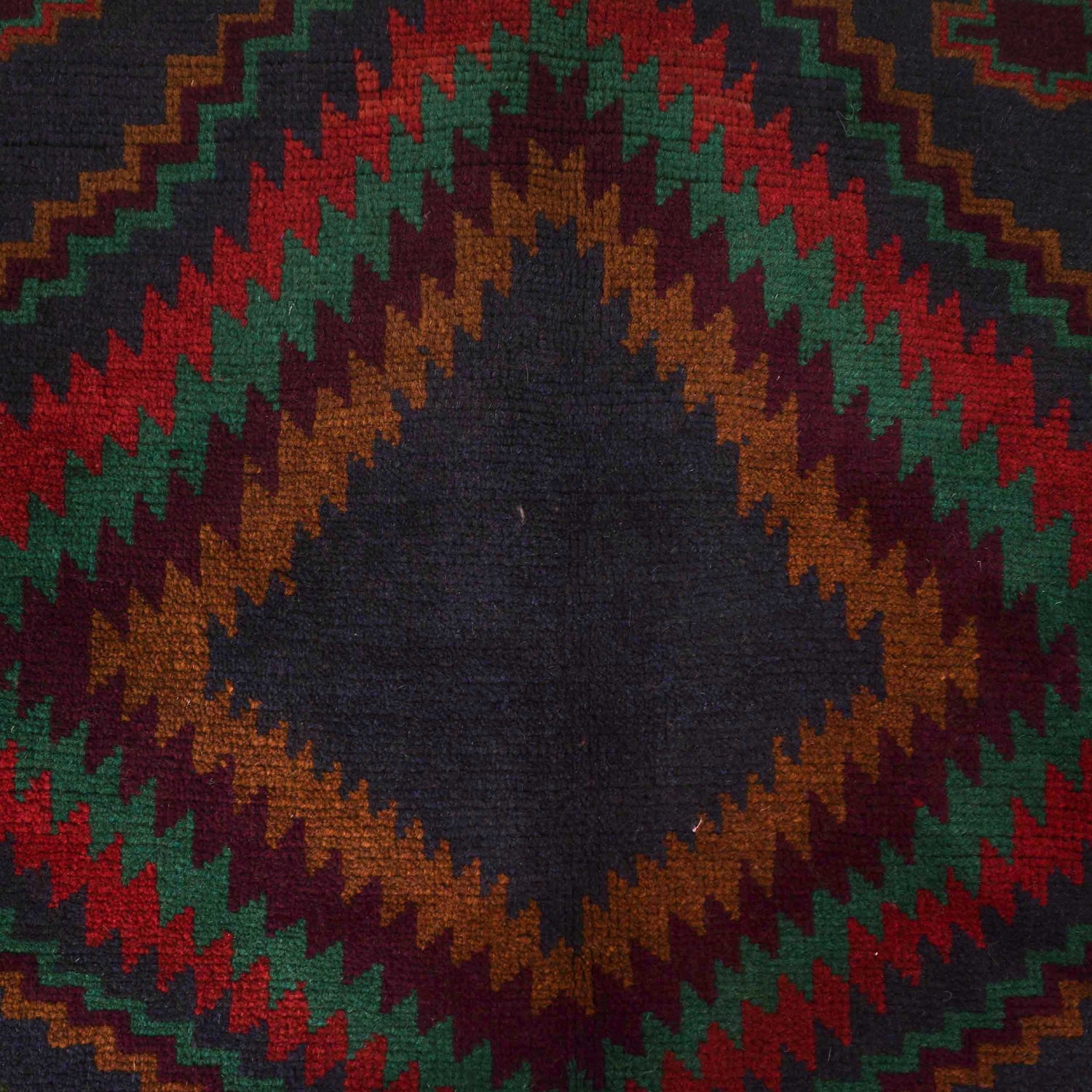 Baluchi Rug Handmade Dark Blue Geometric 4x6 ft