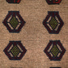 Baluchi Rug Handmade Tan Geometric 4x6 ft