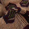 Baluchi Rug Handmade Tan Geometric 4x6 ft