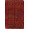 Baluchi Rug Handmade Red Geometric 4x6 ft