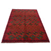 Baluchi Rug Handmade Red Geometric 4x6 ft