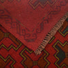 Baluchi Rug Handmade Red Geometric 4x6 ft