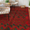 Baluchi Rug Handmade Red Geometric 4x6 ft