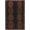Baluchi Rug Handmade Dark Blue Geometric 4x6 ft