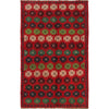 Baluchi Rug Handmade Red Floral 4x6 ft