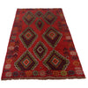 Baluchi Rug Handmade Red Geometric 4x6 ft
