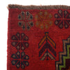 Baluchi Rug Handmade Red Geometric 4x6 ft