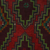 Baluchi Rug Handmade Red Geometric 4x6 ft