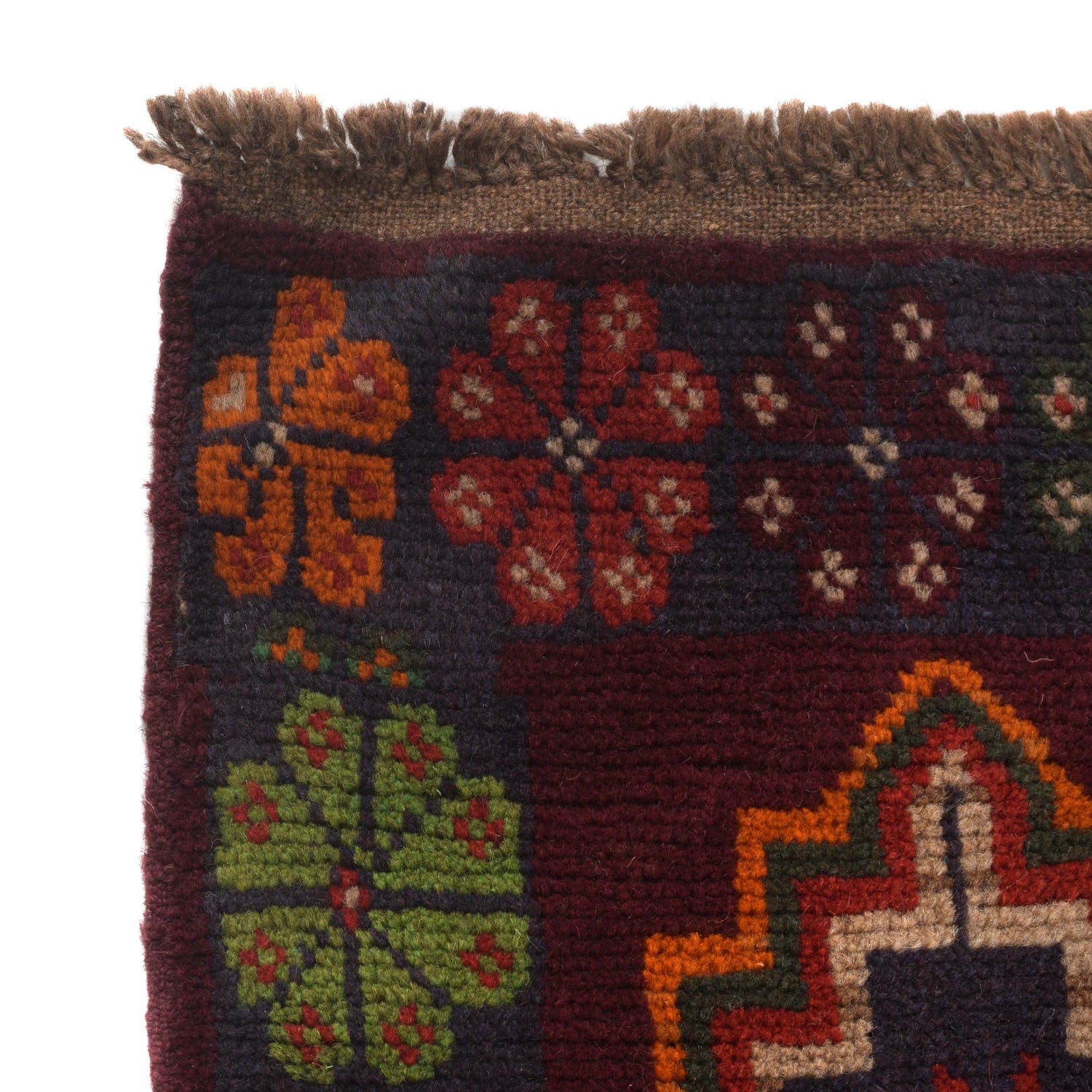Baluchi Rug Handmade Multi Geometric 4x6 ft