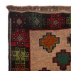 Baluchi Rug Handmade Tan Geometric 4x6 ft
