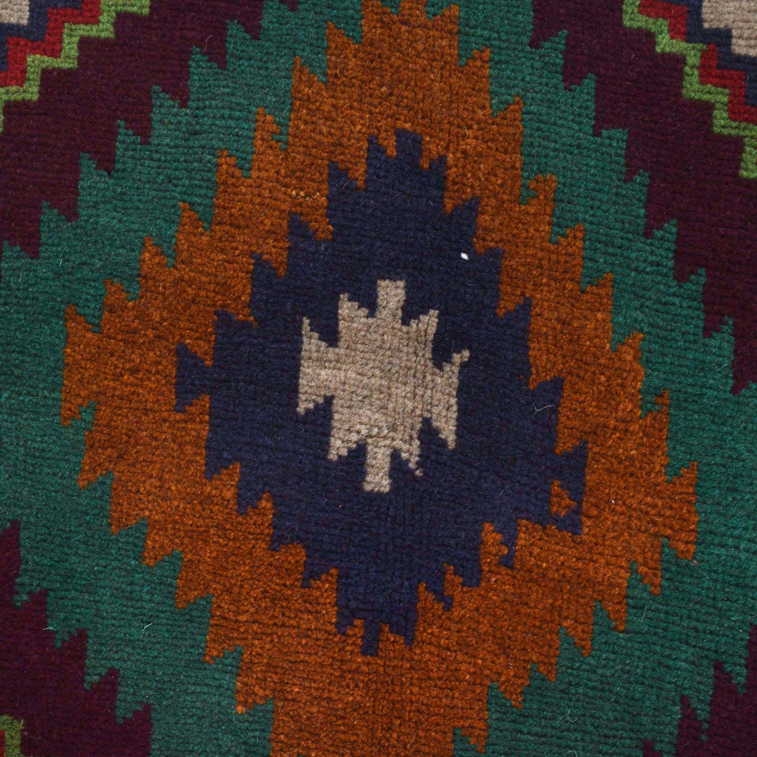 Baluchi Rug Handmade Tan Geometric 4x6 ft