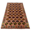 Baluchi Rug Handmade Tan Floral 4x6 ft