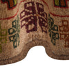 Baluchi Rug Handmade Tan Floral 4x6 ft