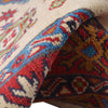 Kazak Rug Handmade Ivory Medallion 4x6 ft