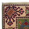 Kazak Rug Handmade Green Medallion 3x5 ft