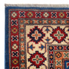 Kazak Rug Handmade Blue Medallion 4x6 ft