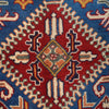 Kazak Rug Handmade Blue Medallion 4x6 ft