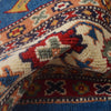 Kazak Rug Handmade Blue Medallion 4x6 ft