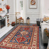 Kazak Rug Handmade Blue Medallion 4x6 ft