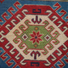Kazak Rug Handmade Blue Medallion 3x5 ft