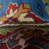 Kazak Rug Handmade Blue Medallion 3x5 ft