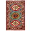 Kazak Rug Handmade Blue Medallion 3x5 ft