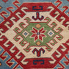 Kazak Rug Handmade Blue Medallion 3x5 ft