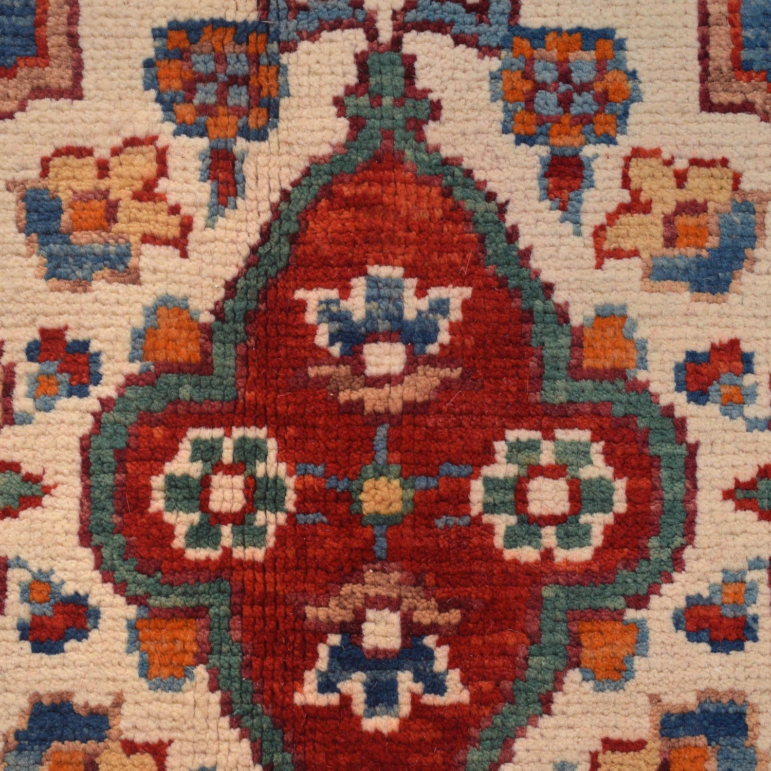 Heriz Area Rug Handmade Red Medallion 9x12 ft