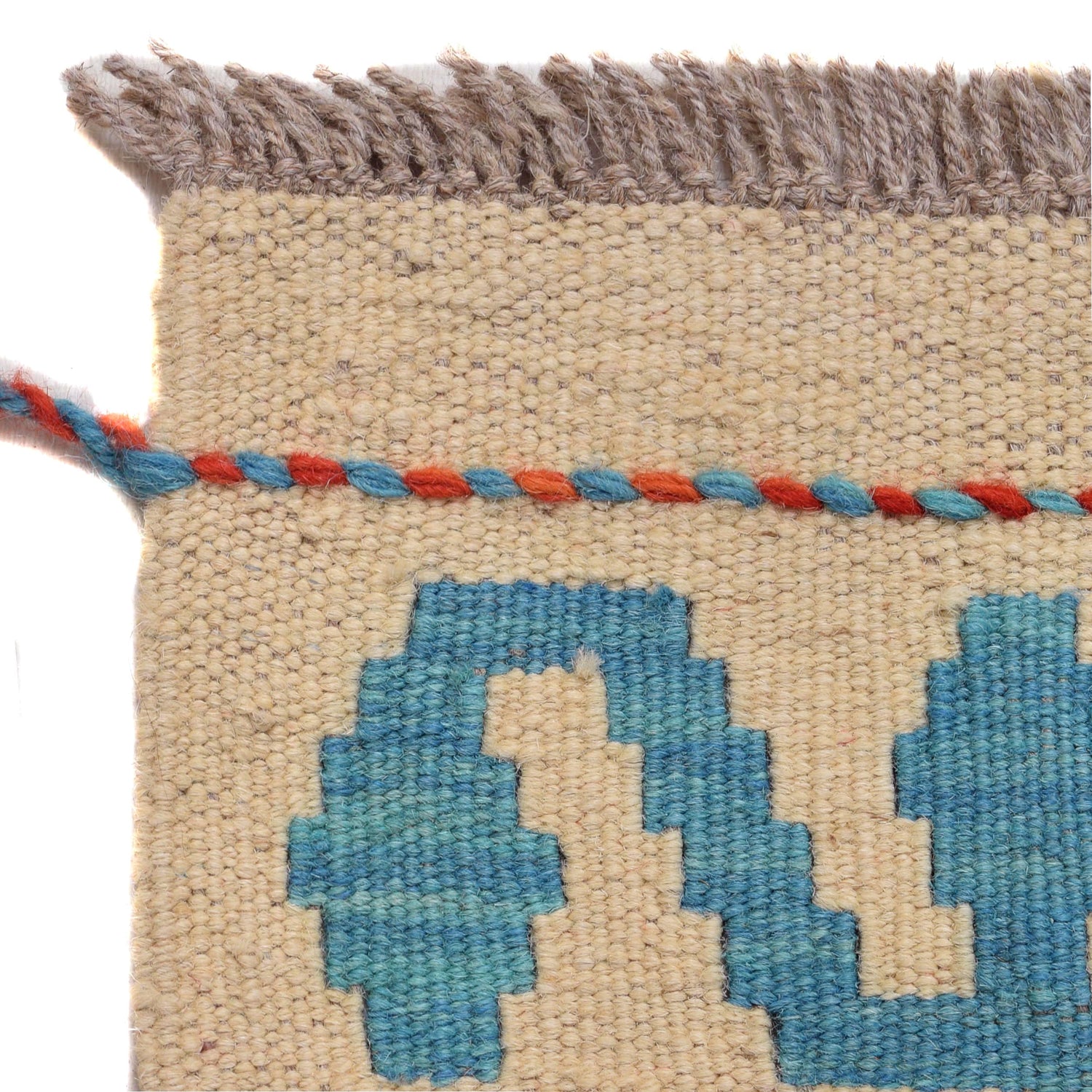 Handmade Multi Kilim Geometric 10' Runner