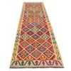 Handmade Multi Kilim Geometric 10' Runner