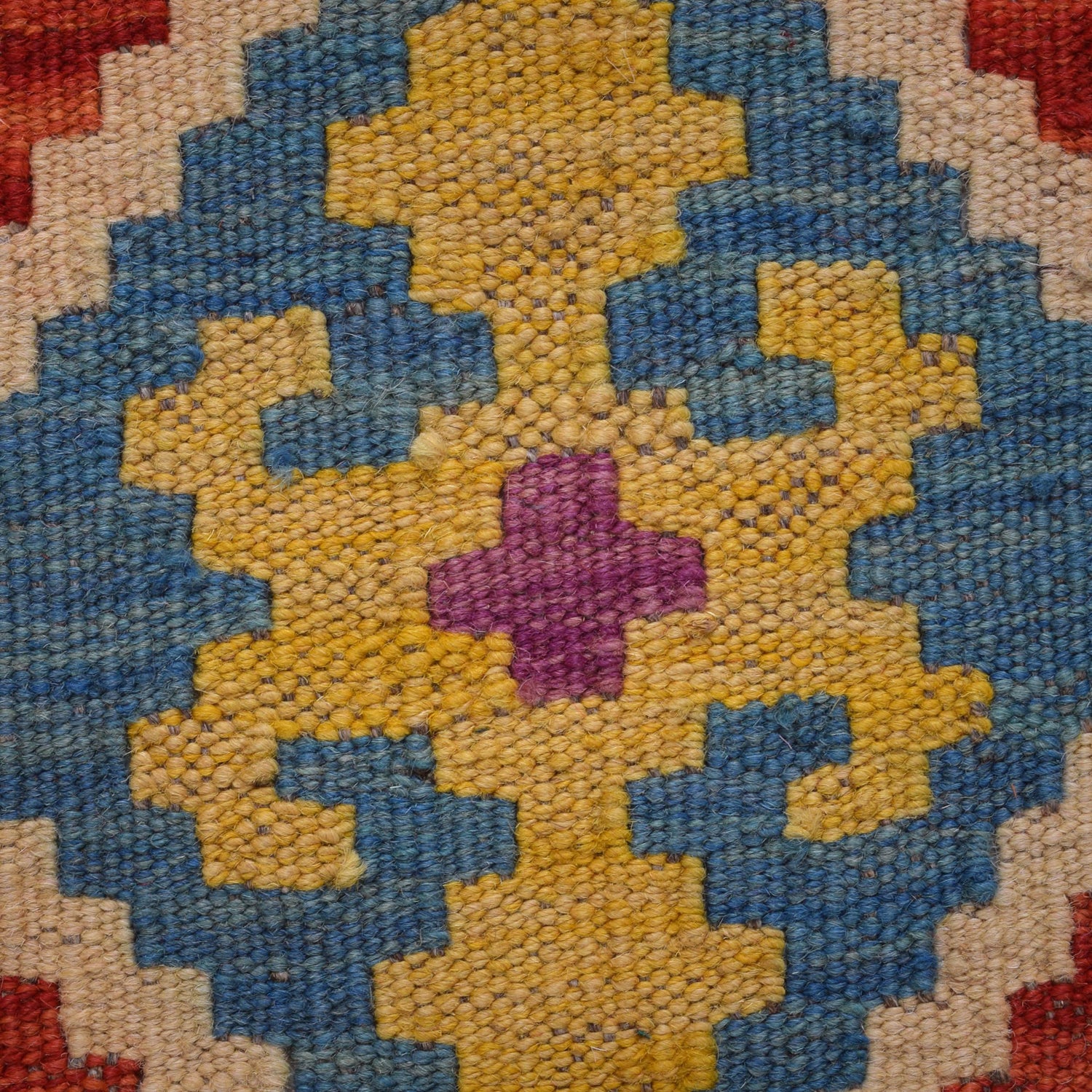 Handmade Multi Kilim Geometric 10' Runner