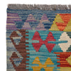Handmade Multi Kilim Geometric 10' Runner