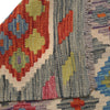 Handmade Multi Kilim Geometric 10' Runner