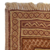 Nakhunak Kilim Area Rug Handmade Yellow Geometric 4x6 ft