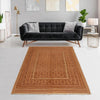 Nakhunak Kilim Area Rug Handmade Yellow Geometric 4x6 ft