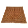 Nakhunak Kilim Area Rug Handmade Yellow Geometric 2x4 ft