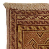 Nakhunak Kilim Area Rug Handmade Yellow Geometric 2x4 ft