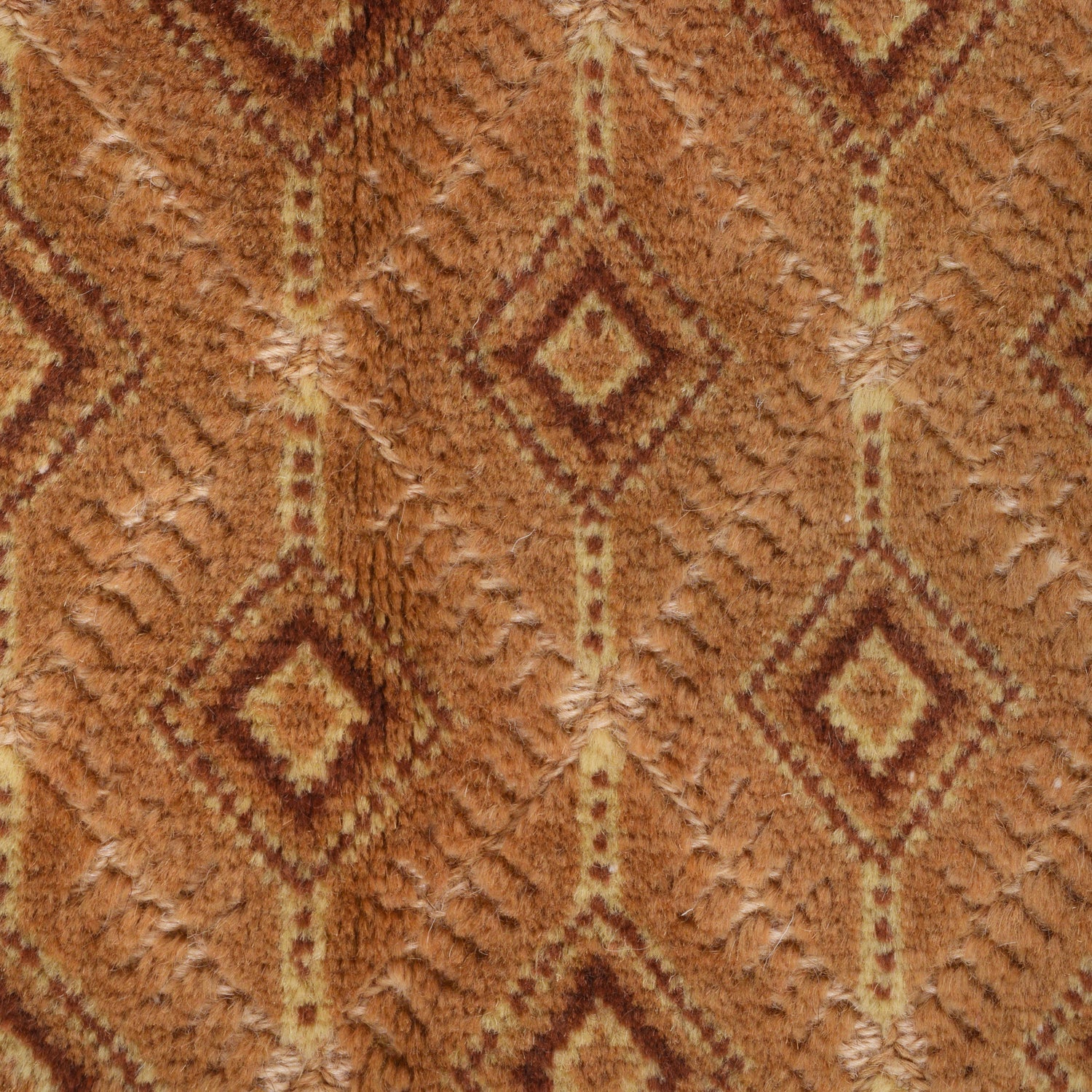 Nakhunak Kilim Area Rug Handmade Yellow Geometric 2x4 ft