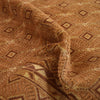 Nakhunak Kilim Area Rug Handmade Yellow Geometric 2x4 ft
