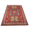 Kazak Rug Handmade Red Medallion 4x6 ft