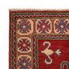 Kazak Rug Handmade Red Medallion 4x6 ft