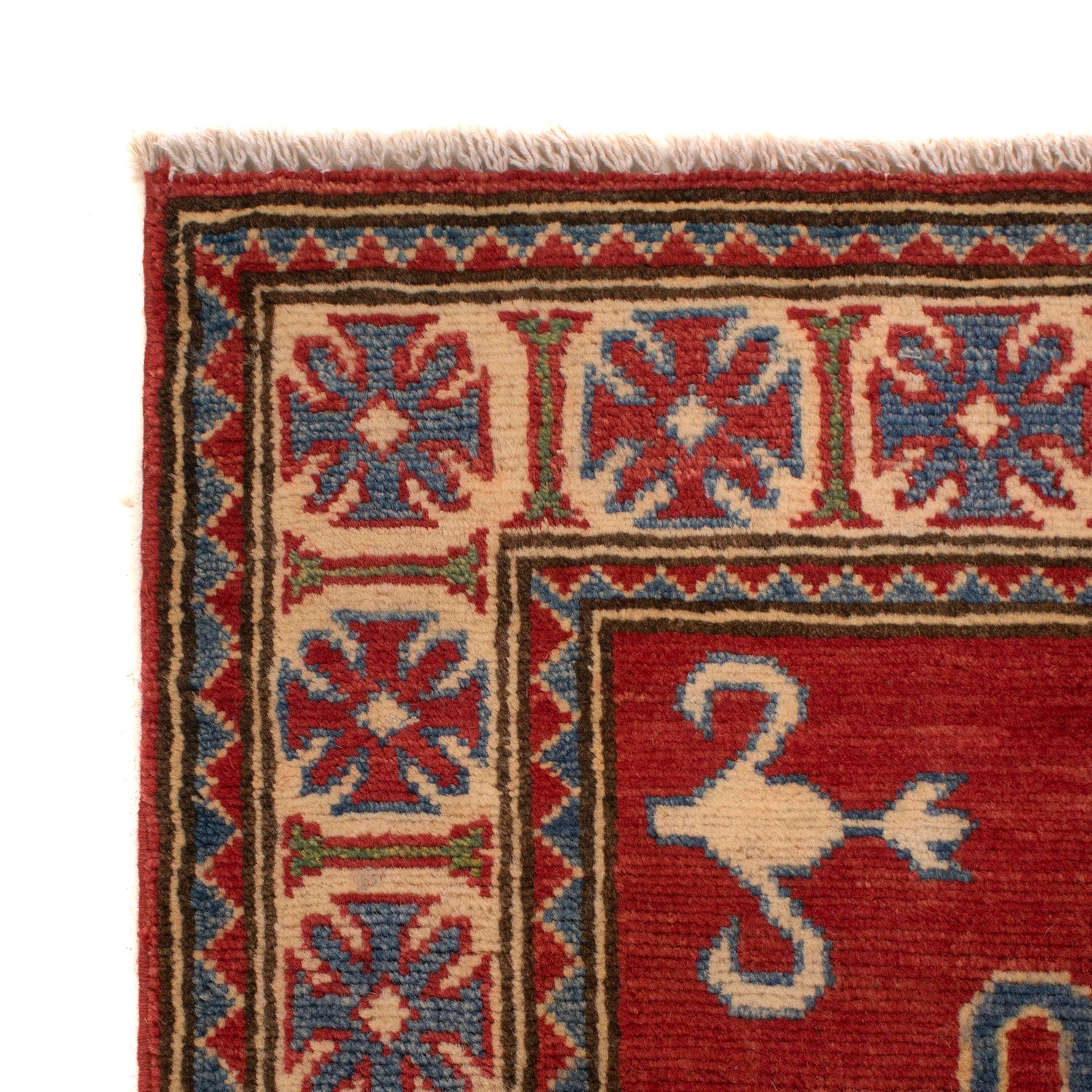 Kazak Rug Handmade Red Medallion 4x6 ft